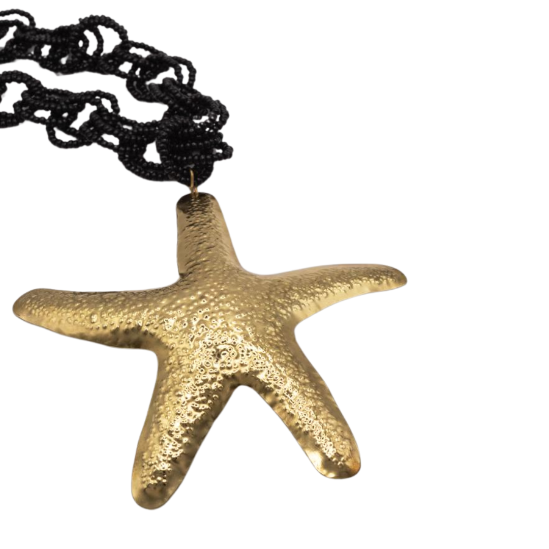 Estrella de mar chunky beaded necklace
