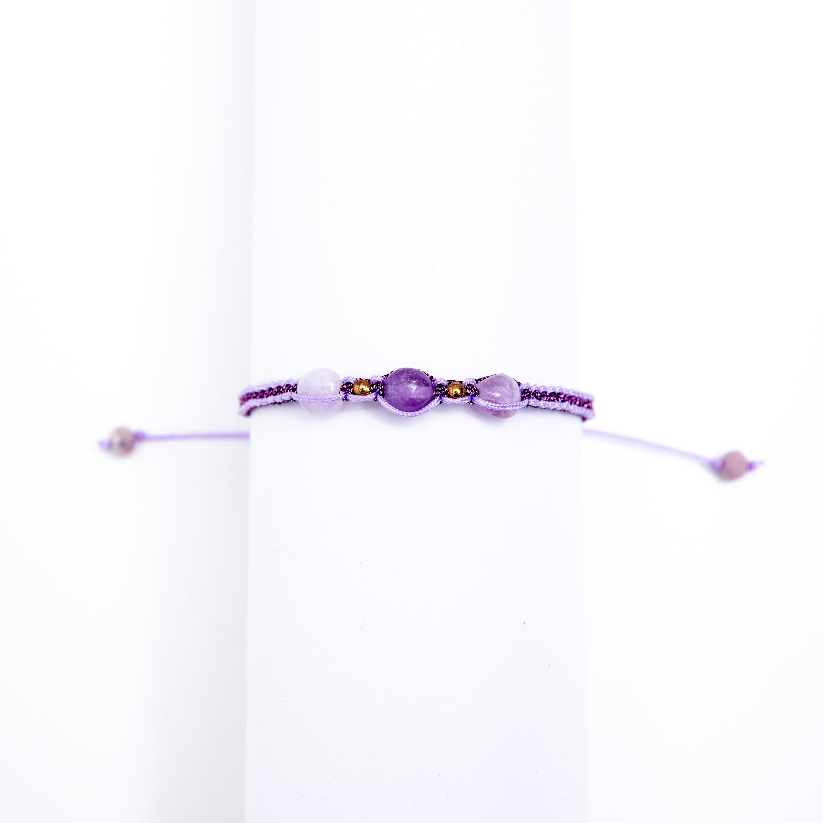 AMETHYST MACRAMÉ BRACELET